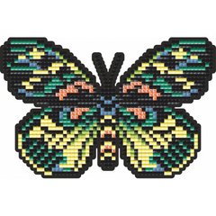 Фото Алмазна мозаїка Жовто-зелений метелик Арт Соло (БАТ27) від інтернет-магазину рукоділля Sylarozumu.com.ua