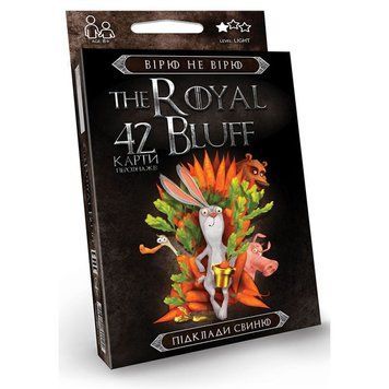 Карткова гра "The royal bluff" Вірю Не Вірю (RBL-01-01U, RBL-01-02U) настільна гра &mdash; що в комплекті | Sylarozumu.com.ua