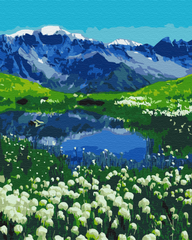 Фото Картина за номерами Альпійські луги (BSM-B39458) від інтернет-магазину картин-розмальовок Sylarozumu.com.ua