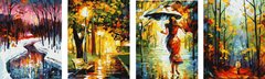 Фото Картина за номерами Триптих времена года (PSX4004) від інтернет-магазину картин-розмальовок Sylarozumu.com.ua