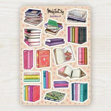 Стікери з наклейками MriyTaDiy, Books-4