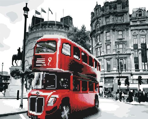 Фото Алмазна картина Лондонський автобус (BGZS1073) від інтернет-магазину картин-розмальовок Sylarozumu.com.ua