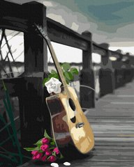 Фото Картина за номерами Романтина гітара (BRM32548) від інтернет-магазину картин-розмальовок Sylarozumu.com.ua