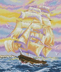 Фото Алмазная мозаика Корабль на закате (44 х 52 см) Dream Art (DA-31707, Без подрамника) от интернет-магазина рукоделия Sylarozumu.com.ua