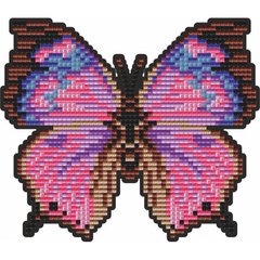 Фото Алмазная картина Розовая бабочка Арт Соло (БАТ29, Без подрамника) от интернет-магазина рукоделия Sylarozumu.com.ua
