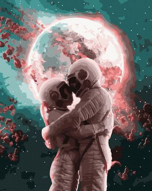 Фото Картина за номерами Закохані під місяцем (BRM43564) від інтернет-магазину картин-розмальовок Sylarozumu.com.ua