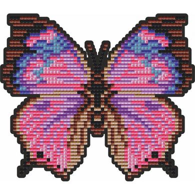 Фото Алмазная картина Розовая бабочка Арт Соло (БАТ29, Без подрамника) от интернет-магазина рукоделия Sylarozumu.com.ua