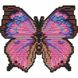 Комплектация Алмазная картина Розовая бабочка Арт Соло (БАТ29, Без подрамника) от интернет-магазина наборов для рукоделия Sylarozumu.com.ua