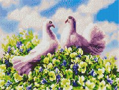 Фото Картина з страз Пара голубів ColorArt (CLR-PST470) від інтернет-магазину рукоділля Sylarozumu.com.ua