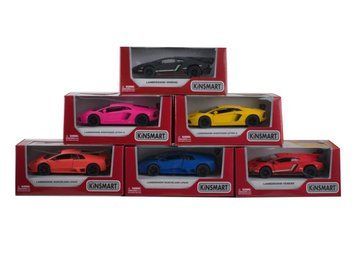 Машинка Kinsmart (КТ5370W) LAMBORGHINI LP640, матова, 2 види, в кор-ці настільна гра &mdash; що в комплекті | Sylarozumu.com.ua