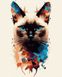 Комплектація Картина за номерами Кольоровий кіт (NIK-N385) від інтернет-магазину товарів для творчості Sylarozumu.com.ua