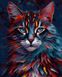 Комплектація Розмальовка по номерах Різнокольоровий кіт (ANG373) (Без коробки) від інтернет-магазину товарів для творчості Sylarozumu.com.ua