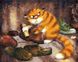 Комплектація Алмазна картина Незадоволений кіт (GZS1076) (Без коробки) від інтернет-магазину Sylarozumu.com.ua