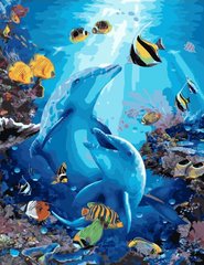 Фото Картина за номерами Морська фауна (BRM34445) від інтернет-магазину картин-розмальовок Sylarozumu.com.ua