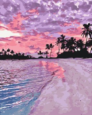 Фото Картина по номерам Розовый закат (BSM-B28241) от интернет-магазина картин-раскрасок Sylarozumu.com.ua