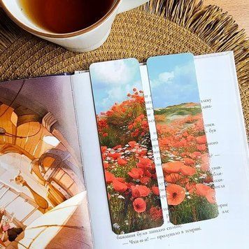 Мечты и Действия Закладка для книг Art bm-159 Красные маки